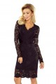  Lace dress with neckline - black 170-1 