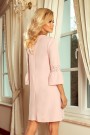  190-1 MARGARET dress with lace on the sleeves - pastel pink 