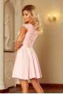  157-4 Dress MARTA with lace - pastel pink 