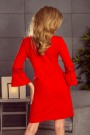  190-3 MARGARET dress with lace on the sleeves - red 