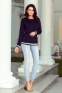  222-1 Comfortable sweatshirt - navy blue 