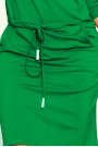 13-95 Sports dress with binding and pockets - green 