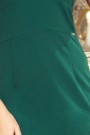  227-1 MEGAN A dress with a neckline - green color 