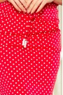  13-98 Sports dress with binding and pockets - red + polka dots 