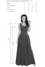  246-1 CINDY long dress with a neckline - burgundy 