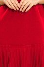  228-3 LUCY - pleated comfortable dress - RED 