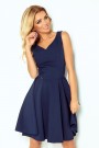  Dress circle - heart-shaped neckline - Navy Blue 114-7 