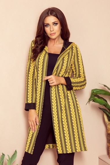  218-2 Coat with hood and pockets - braid 