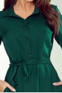  286-1 SANDY Flared shirt dress - green 