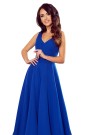  246-3 CINDY long dress with a neckline - classic blue 
