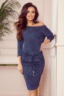  13-77 Sporty dress with pockets- navy blue jeans 