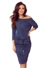  13-77 Sporty dress with pockets- navy blue jeans 