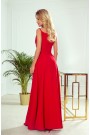  299-1 CHIARA elegant maxi dress with straps - red 