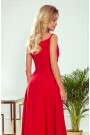  299-1 CHIARA elegant maxi dress with straps - red 