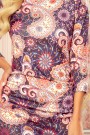  59-10 Sweater dress - oriental colorful pattern 
