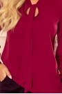  140-12 Blouse with bond - burgundy color 
