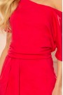  249-3 CASSIE - dress with short sleeves - red 