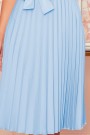  311-8 LILA Pleated dress with short sleeves - bright blue 