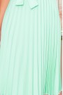  311-9 LILA Pleated dress with short sleeves - Mint color 