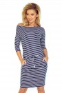  Sporty dress - Blue stripes 13-51 