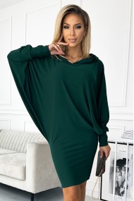  400-1 Bat dress with a hood - green 