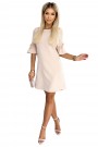  217-7 NEVA Trapezoidal dress with flared sleeves - beige 