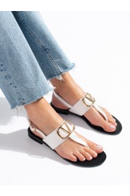 Damskie sandały japonki białe Shelovet