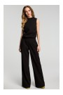 M382 Jumpsuit ar šķeltu muguru - melns