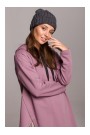 BK058 Ребристый трикотажный бобрик - графит