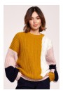 Пуловер BK066 Colourblock - модель 1
