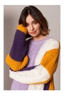Пуловер BK066 Colourblock - модель 2