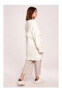 BK068 Кардиган с открытым передом - кремовый