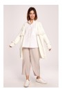 BK068 Кардиган с открытым передом - кремовый