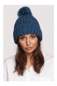 BK101 Cepure ar bumbuli - okeāna zilā krāsā