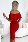  138-9 Marbella - Pencil dress "Spanish flu" - red 