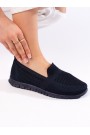 Wsuwane trampki slip on granatowe