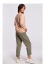 B167 Pullover top with a print in the front - beige