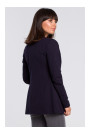 B102 Cotton-blend open blazer - navy blue