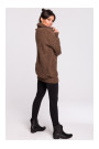 BK030 High neck pullover sweater - caramel