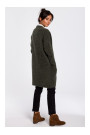 BK034 Fuzzy knit cardigan - green