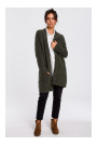 BK034 Fuzzy knit cardigan - green