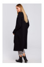 M477 Wide collar asymetric tunic - black