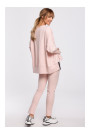 M491 Pullover oversized top with side splits - candy pink