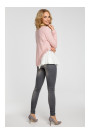 M333 Asymmetric layered blouse - powder