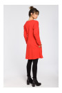 B042 Tunic with a front split - red