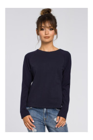 B047 Versatile blouse - navy blue