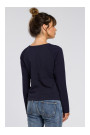 B047 Versatile blouse - navy blue