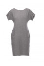 B050 Midi dress with in-seam pockets - grey
