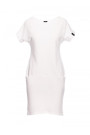 B050 Midi dress with in-seam pockets - ecru