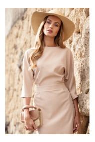 M360 Mid-lenght dress with loose fitting top - beige